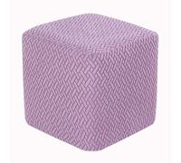 HHONGWYT Elástica Funda Otomana Cuadrada 50x50/60x60/40x40/ 45x45cm Terciopelo Funda Puff Cuadrado Funda para Reposapiés Cubre Puff Cuadrado Sofá Taburete Protector Lavable,#3,40x40x40cm