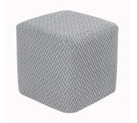 HHONGWYT Elástica Funda Otomana Cuadrada 50x50/60x60/40x40/ 45x45cm Terciopelo Funda Puff Cuadrado Funda para Reposapiés Cubre Puff Cuadrado Sofá Taburete Protector Lavable,#7,38X38X38cm