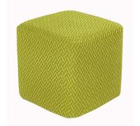 HHONGWYT Elástica Funda Otomana Cuadrada 50x50/60x60/40x40/ 45x45cm Terciopelo Funda Puff Cuadrado Funda para Reposapiés Cubre Puff Cuadrado Sofá Taburete Protector Lavable,#4,45x45x45cm