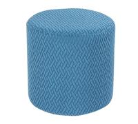 HHONGWYT Funda Elástica Puff Redondo 30x30/31x38/37x42/40x35/36x44cm Pequeño Terciopelo Funda Otomana Puff Redonda Funda Reposapiés Funda Taburete Cubierta Protector,#3,37x42cm