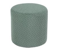 HHONGWYT Funda Elástica Puff Redondo 30x30/31x38/37x42/40x35/36x44cm Pequeño Terciopelo Funda Otomana Puff Redonda Funda Reposapiés Funda Taburete Cubierta Protector,#2,34x37cm