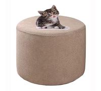 HHONGWYT Funda Elástica Puff Redondo 31x38/38x43/40x34/45x35/45x45cm Pequeño Terciopelo Funda Otomana Puff Redonda Funda Reposapiés Funda Taburete Cubierta Protector,A6,38x43cm(14.9x16.9)