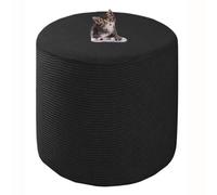 HHONGWYT Funda Elástica Puff Redondo 31x38/38x43/40x34/45x35/45x45cm Pequeño Terciopelo Funda Otomana Puff Redonda Funda Reposapiés Funda Taburete Cubierta Protector,A11,38x43cm(14.9x16.9)