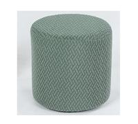 HHONGWYT Funda Puff Redondo 30x30/33x33/35x30/40x35cm Funda Otomana Puff 45x45/40x40/50x50cm Cubre Puff Cuadrado Funda para Reposapiés Funda para Taburete Protectora Cubierta,#4,round40x35cm
