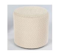 HHONGWYT Funda Puff Redondo 30x30/33x33/35x30/40x35cm Funda Otomana Puff 45x45/40x40/50x50cm Cubre Puff Cuadrado Funda para Reposapiés Funda para Taburete Protectora Cubierta,#7,round33x33cm