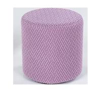 HHONGWYT Funda Puff Redondo 30x30/33x33/35x30/40x35cm Funda Otomana Puff 45x45/40x40/50x50cm Cubre Puff Cuadrado Funda para Reposapiés Funda para Taburete Protectora Cubierta,#3,round50x40cm