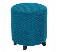 HHONGWYT Funda Puff Redondo 60cmx35/38x43/40x35/45x45/50x40/31x38CM Funda Otomana Puff Redonda Funda de Reposapiés de Sofá Funda Taburete Protector de Puff Extraíble Lavable,#2,40x35cm(15.7x13.7)