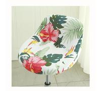 HHONGWYT Fundas para Taburetes de Bar Fundas para Sillas con Respaldo Bajo Fundas para Taburetes Elástico Giratorias Fundas para Taburetes de Cocina,A12,4PCS