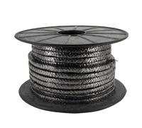HHOZsafety Empaquetadura Trenzada de Grafito, empaquetadura de compresión de Grafito Flexible expandido de 3M de Longitud para prensaestopas de Bomba o vástago