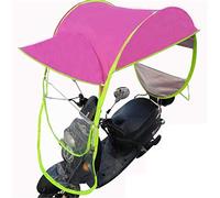 HHOZsafety Paraguas Universal Impermeable para Coche, Moto o Scooter, para Ciclismo o bicicParaguas Universal Impermeable para Coche, Moto o Scooter, para Ciclismo o Bicicleta, Color Azul (Rosa)