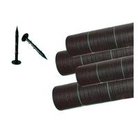 HHOZsafety Tela geotextil para el Control de malezas y la erosión del Suelo, Varios tamañosTela geotextil para el Control de malezas y la erosión del Suelo, Varios tamaños (1x45m (3.28x150ft))