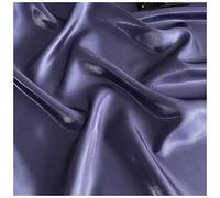 HHOZsafety Tela, Tela de satén de Seda, Tela de satén Brillante con Agua líquida, 150 cm para Fondo de Ropa Hecho a Mano/Gris Verde (violetas)