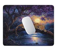 HHQGOUYG Gaming Alfombrilla de Ratón Leopardo Junto al Lago 36 x 30 cm u-52
