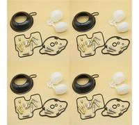 HHRDYY Kit De Reparación De Carburador De Motocicleta para H&Onda CB600F CB600F2 Hornet CB 600F CB 600F2 Hornet 1998-2006 Diafragma De Flotador Repuesto Carburador(Conjunto 1)