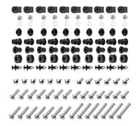 HHRDYY Kit De Tornillos para Carenado Motocicleta para Yamaha YZF-R6 YZF R6 2003-2005, Clips Y Tuercas Acero Inoxidable para El Completo Tornillos De Fijación Parabrisas(Plata)