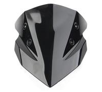 HHRDYY Parabrisas De Doble Burbuja para Motocicleta para K&awasaki Z400 2018-2023. Protector De Pantalla Frontal. Carenado Deflector De Parabrisas(Negro)