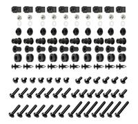 HHRDYY Tornillos para Carenado De Motocicleta para Yamaha YZF R1 2007-2008 Kit Completo Carrocería Acero Inoxidable con Clips Y Tuercas Tornillos De Fijación Parabrisas(Negro)