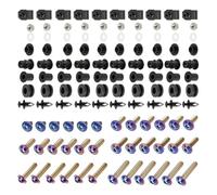 HHRDYY Tornillos para Parabrisas De Motocicleta para Yamaha YZF-R1 2002-2003 Kit Completo Carrocería Acero Inoxidable, Clips, Tuercas Tornillos De Fijación Parabrisas(Color)