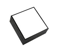 HHRJNUST 10 Piezas Tableros Shikishi Cartulina Blanca Cuadrada para Autógrafos Papel para Bocetos Multifunción Práctico para Reuniones de, Negro, S