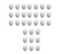 HHRJNUST 20 Piezas Huevos de Espuma Manualidades Pascua Poliestireno Liso sin Pintar para Proyectos Escolares Creaciones de Arte Artesanía Infantil Clase de, 30 Piezas 7 Cm