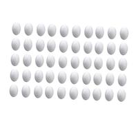 HHRJNUST 20 Piezas Huevos de Espuma Manualidades Pascua Poliestireno Liso sin Pintar para Proyectos Escolares Creaciones de Arte Artesanía Infantil Clase de, 50 Piezas 3 Cm