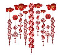 HHRJNUST Adorno año Colgante Ornamento Techo Primavera Adorno Borla China Material Fieltro Adecuado para Reuniones Decoración de Tiendas de, Style C, Individual