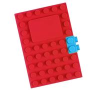 HHRJNUST Cuaderno A6 con Páginas Recargables, Tema para Escritura Creativa, Rojo