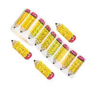 HHRJNUST Pegatinas de Número Letras de Stickers Pencil Autoadhesivas Impermeables Holográficas PVC para de Profesores y Álbumes Adecuado