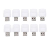 HHRLCH 10pcs USB Night Lamp Portable Battery-Powered Car Interior Lights Soft Glow USB Atmosphere Lamp
