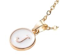 HHRLCH 14K Gold Filled Alphabet Necklace For Women and Men, 26 Initials Charm Necklace Alphabet A B C D E F G H I J Letter Pendant Choker Necklaces Alphabet Jewelry, Bubble Necklace Letter Charms