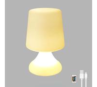 HHRLCH 16 Modes Rechargeable Table Lamp - Dimmable Color Changing Small Mushroom with Remote Control for Bedroom Children's Room Garden