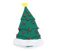 HHRLCH 1pcs Santa Hat Christmas Tree Santa Masquerade Costume Christmas Costume Hat Essential Fluffy Red White Accessory for Festive Outfits Parties or Seasonal Celebrations
