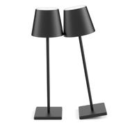 HHRLCH 2-Pack Cordless Table Lamp Rechargeable 3W 5500mAh Battery Operated Stepless Dimming Portable Table Light for Restaurant/Dinner/Bedroom/Outdoor IP54 Waterproof