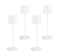 HHRLCH 2-Pack Cordless Table Lamp with Rechargeable Battery 3W 5500mAh Stepless Dimming Portable for Restaurant Dinner Bedroom Outdoor Use IP54 Waterproof