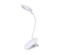 HHRLCH 2pcs USB Rechargeable Clip Table Lamp Level Dimmable Reading Light Eye Safe Booklight for Study Reading Computer Camping Emergency Night Light