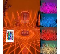 HHRLCH 3-Color Battery-Powered Touch Dimmable Acrylic Table Lamp with USB Charging Creative Ambient Light for Bedroom and Living Room