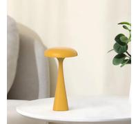 HHRLCH 3W Dimmable Rechargeable Mushroom Bedside Lamp with Touch Control - Portable for Living Room and Bedroom Red