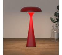 HHRLCH 3W Rechargeable Table Lamp - Dimmable Touch Control Portable with Switch 3 Color Temperatures (3000K/4500K/6000K) Ideal for Living Room and Bedroom Red