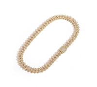 HHRLCH Accessories Solid Thick Miami Extra Shiny Hip Hop Chain for Width 15mm Big Iced out Men Cuban Link Necklace, Inches - Box Included