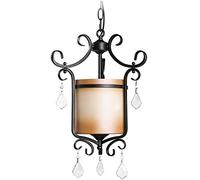 HHRLCH American Rustic Style Ceiling Lamp Bedroom Aisle Chandelier Personality Bar Suspension Light Ciron Art Creative Pendent Lamp 1-Light Device