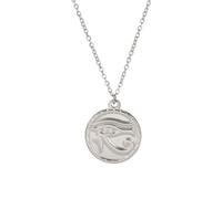 HHRLCH Ancient Egypt Amulet Eye of Horus Necklace For Men Women, Classic All Seeing Eye Necklace - Shiny CZ Eye of Ra Necklace, Illuminati Necklace For Halloween Christmas