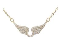 HHRLCH Angel Wing Necklace For Women, Shining Zircon Wing Necklaces - Delicate Angel Wings Necklace Pendant, Angel Necklaces For Women Birthday Valentine Gifts