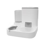 HHRLCH Automatic Dispenser Feeding Bowl with Anti-Slip Stand and Water Easy Washable Pet Feeder Dogs for Cats Wet Food Two Bowls