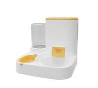 HHRLCH Automatic Dispenser Feeding Bowl with Anti-Slip Stand and Water Easy Washable Pet Feeder Dogs for Cats Wet Food Two Bowls