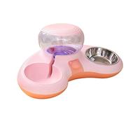 HHRLCH Automatic Water Dispenser Dogs Bowl Capacity Pet Slow Feeding Food Drinking Clear Bowls for Large Plastics Double