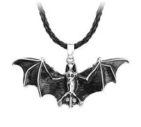 HHRLCH Bat Necklace For Women and Men, Hollow Pattern Bat Necklace, Gothic Bat Necklace Punk Hip Hop Rock Vintage, Punk Bat Wing Cosplay Anime
