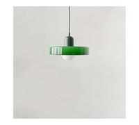 HHRLCH Chandelier Mid Century Chandelier Green Glass Pendant Light Vintage Farmhouse Coastal Hanging Ceiling Lamp for Over Table Dinning Room Restaurant Hallway(Green+Beige) (Green+Yellow)