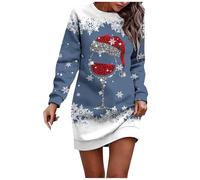 HHRLCH Christmas Party Dresses for Women Xmas Dress Christmas Costume Mrs Santa Costume Holiday Clothing Ladies Outfits