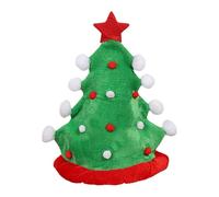 HHRLCH Christmas Tree Hat Santa Hat Holiday Party Dress Up Costume Accessories Fluffy Green for Completing Festive Outfits Themed Parties or Christmas Cheer