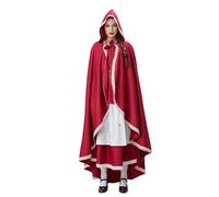 HHRLCH Cosplay Costume Santa Red Little Red Riding Hood Dress Suit 1 Unique Fairytale Character Mashup for Themed Parties Christmas Events or Creative Storybook Inspired Performances